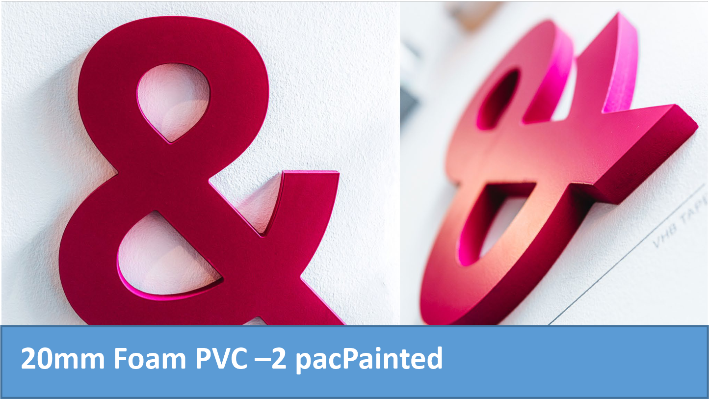 2 Pak Painted Foam PVC Letters